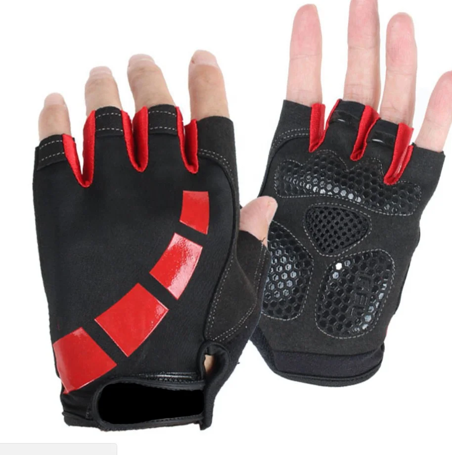 leather palm cycling gloves