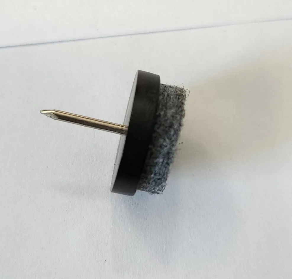 24mm Wool Felt Glides Black Brown Color Furniture Accessories For Chair Legs Buy Furniture