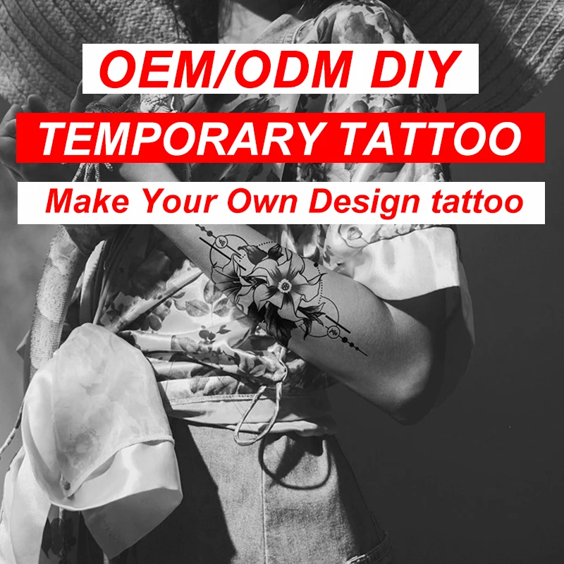 Индивидуальная Временная полупостоянная татуировка для мужчин Дизайн Мода травяная Татуировка боди-арт мода тело макияж стикер