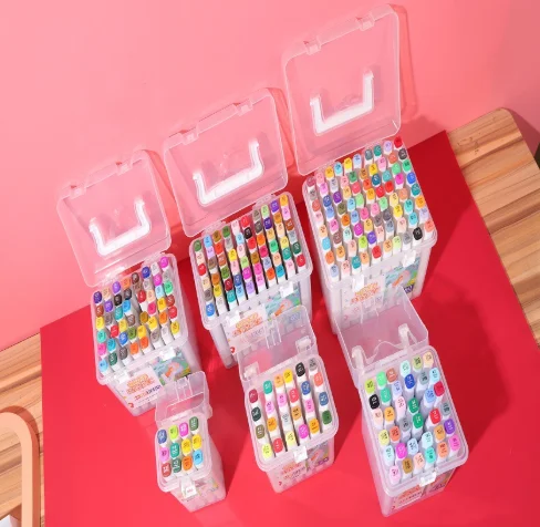 Лидер продаж индивидуальный двухсторонний маркер 30/40/60/80/168 цветов акварельный для рисования