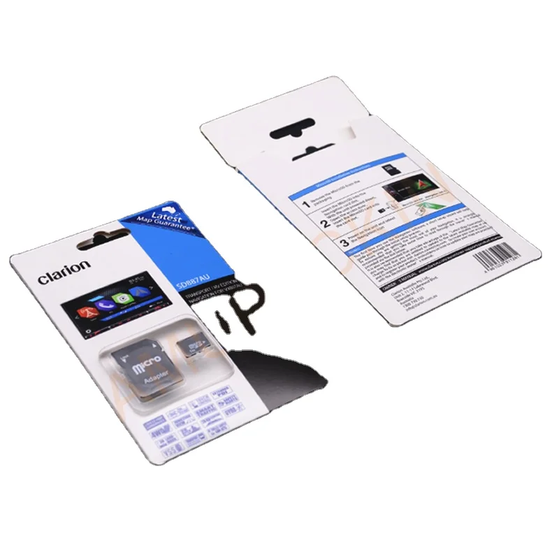 Sd Card Packaging Clamshell Pet Pvc Custom Plastic Blister Card