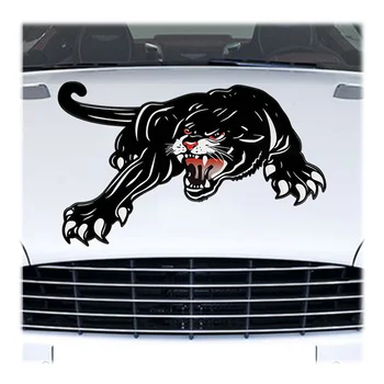 1Pcs Black Panther Car Hood Sticker Self-Adhesive Vinyl Graphics Decals Universal Scratch Hidden Car Stickers