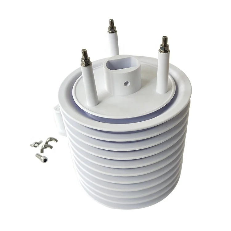 Уличный экран Stevenson из АБС-пластины 4-19, 44 мм, 61 мм, укрытие для метеостанции, солнечный радиационный экран для датчика температуры и влажности