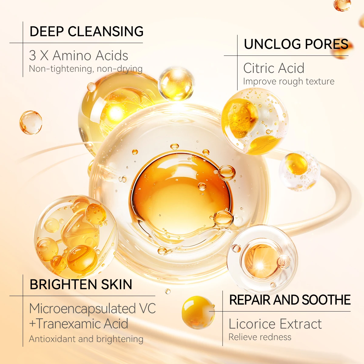 product lanbena new arrival vegan vc face wash with aloe vera facial cleanser moisturizing  lightening cleanser-6
