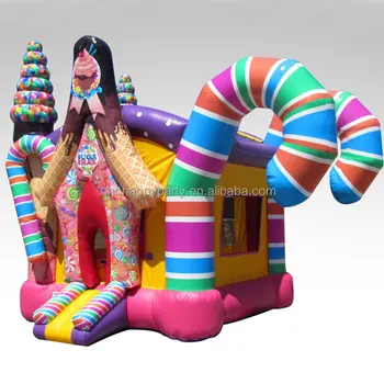 Lepai 13x13 candyland bounce house commercial pvc for kids