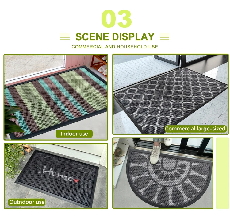 Printed door mat Outdoor inside Welcome elastic mesh door mat with TPE Backed(图9)