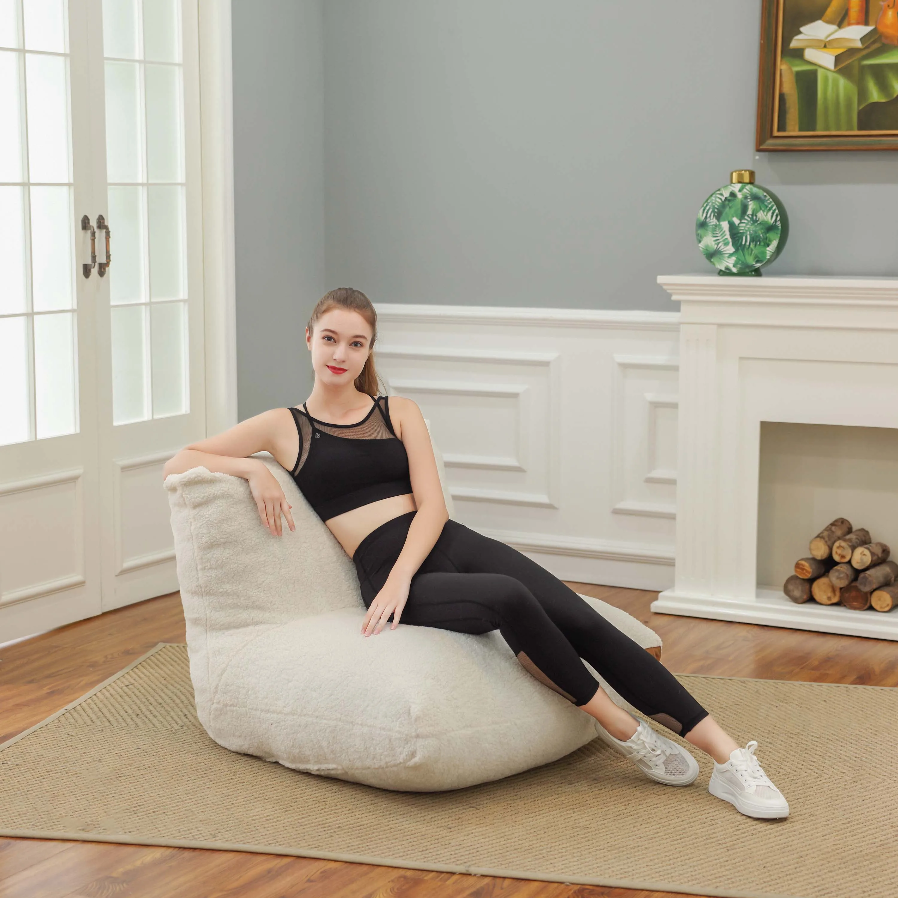 Japanese Style Tatami Living Room Bean Bag Sofa Soft Stylish