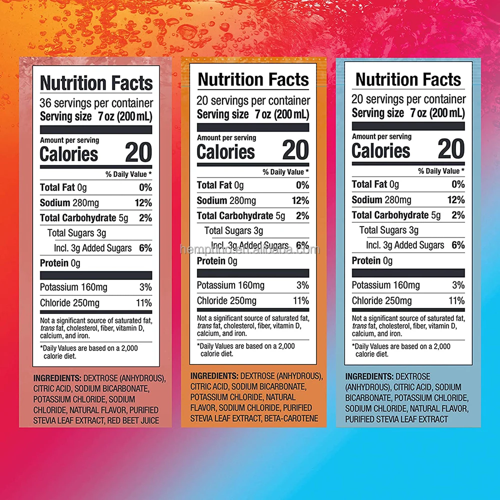 Pre Workout Drinks Reduce Fatigue Energy Drink Private Label Electrolyte Drink Powder