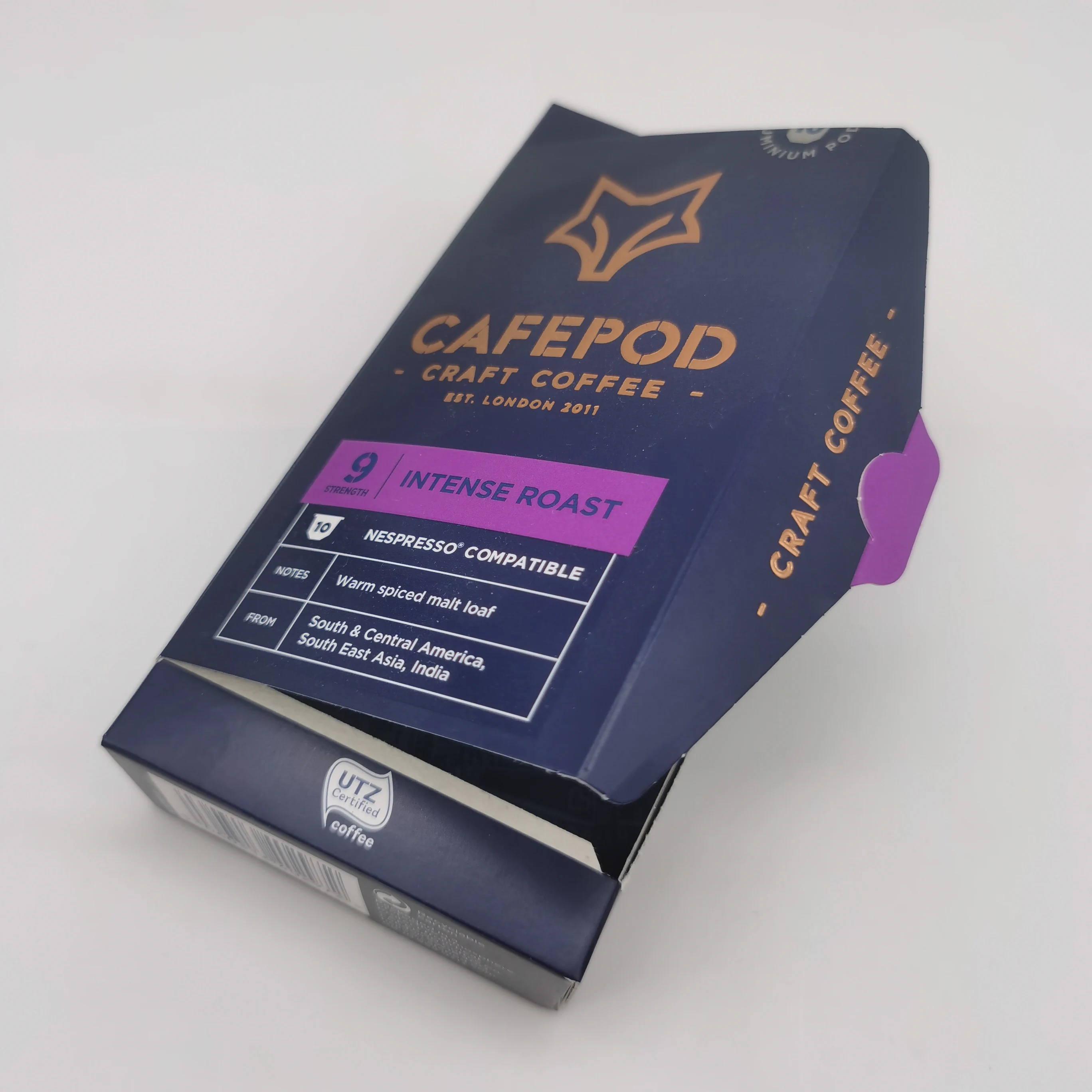 Coffee Packaging Paper Box Custom Double Sides Printed Tea Espresso Coffee Capsule Packaging for Coffee