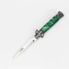 Green shell handle and white blade