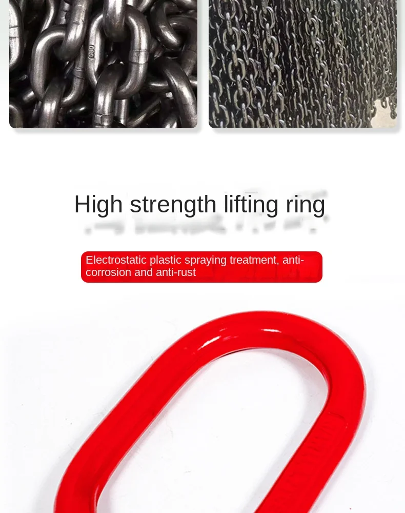 hot sale stainless Chain Hoist Hook Lifting Sling with Multi-legs alloy chain type RIGGING sling Slings G80