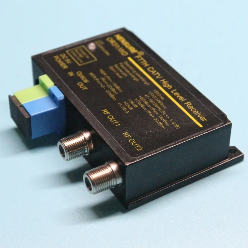 Mini WDM 2-Port Optical Receiver CATV Fiber Optic Equipment FTTH Network Use SC Connector Type UPC Polished 1310nm 1550nm
