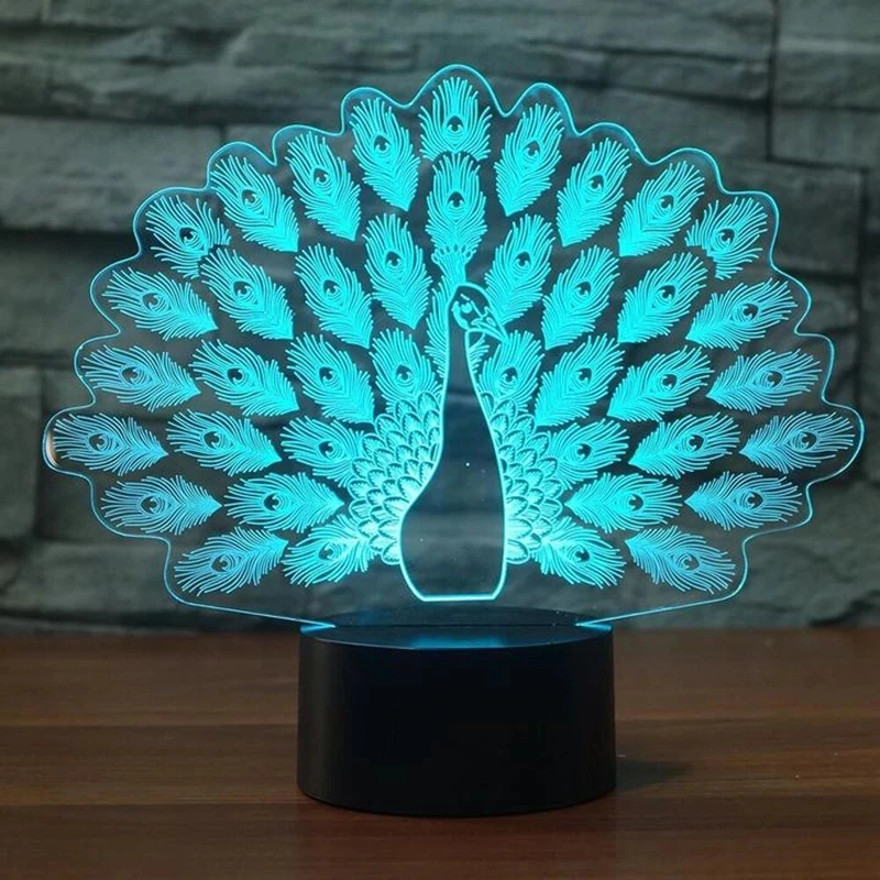 NEW LED LIGHT COLOR CHANGING TABLE LAMP NIGHTLIGHT HOME DECOR 