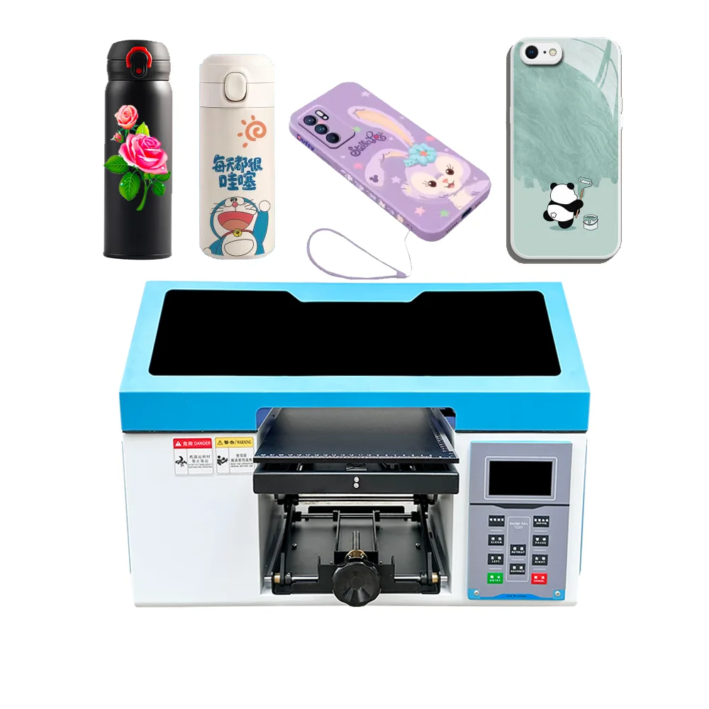 2024 New Digital Desktop Single Head Tx800 Uv Printer 20x30cm A4 Uv Flatbed Printer Phone Cases Sticker Acrylic Glass manufacture