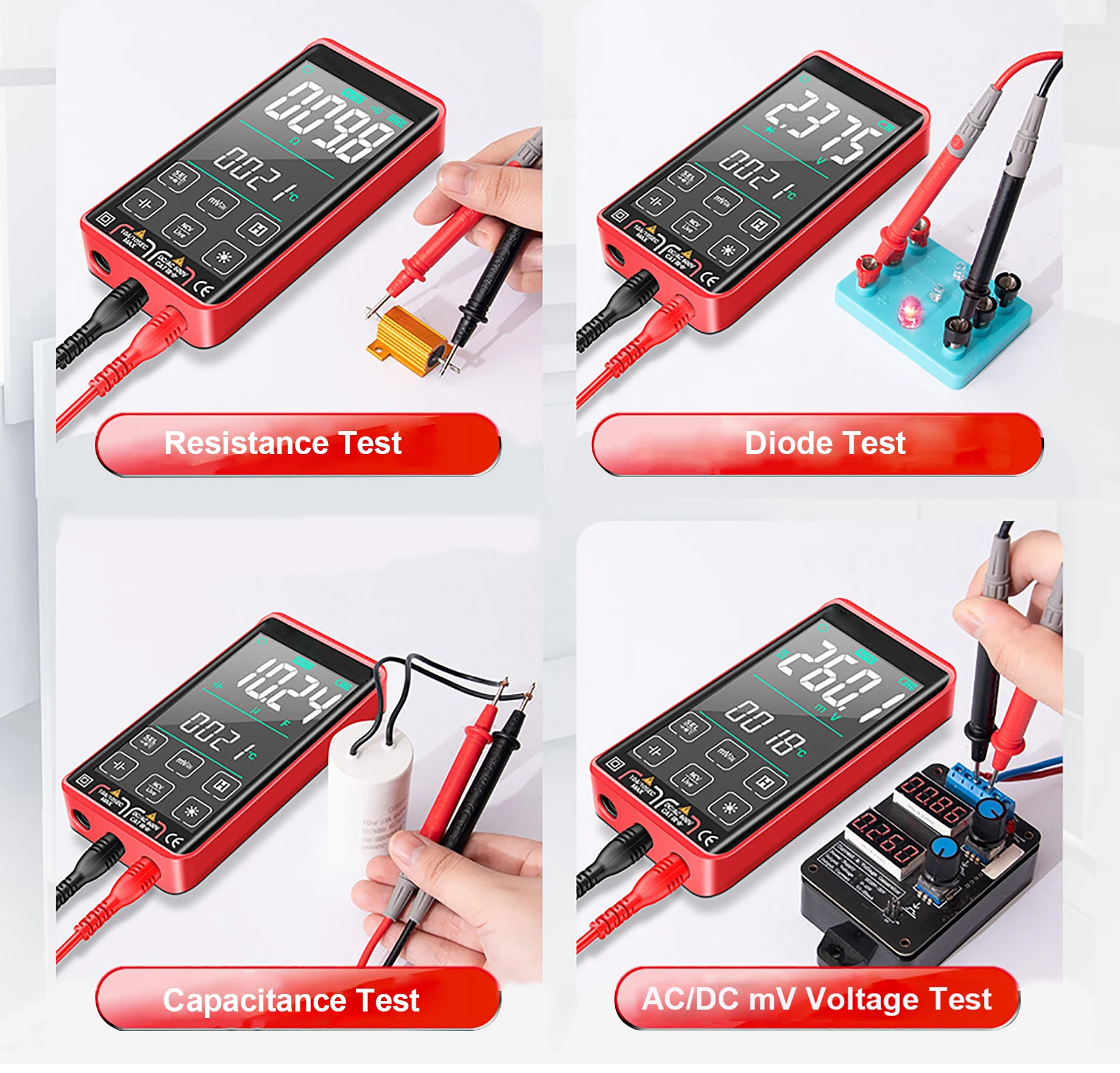 Fs8233pro Best Touch Screen Rechargeable Digital Smart Multimeter With