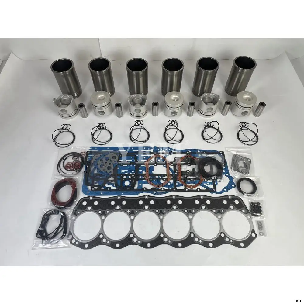 High Quality Manufactory Diesel Engine Engine Overhaul Kit With Cylinder Gasket Piston Ring Liner For Mitsubishi 6D15