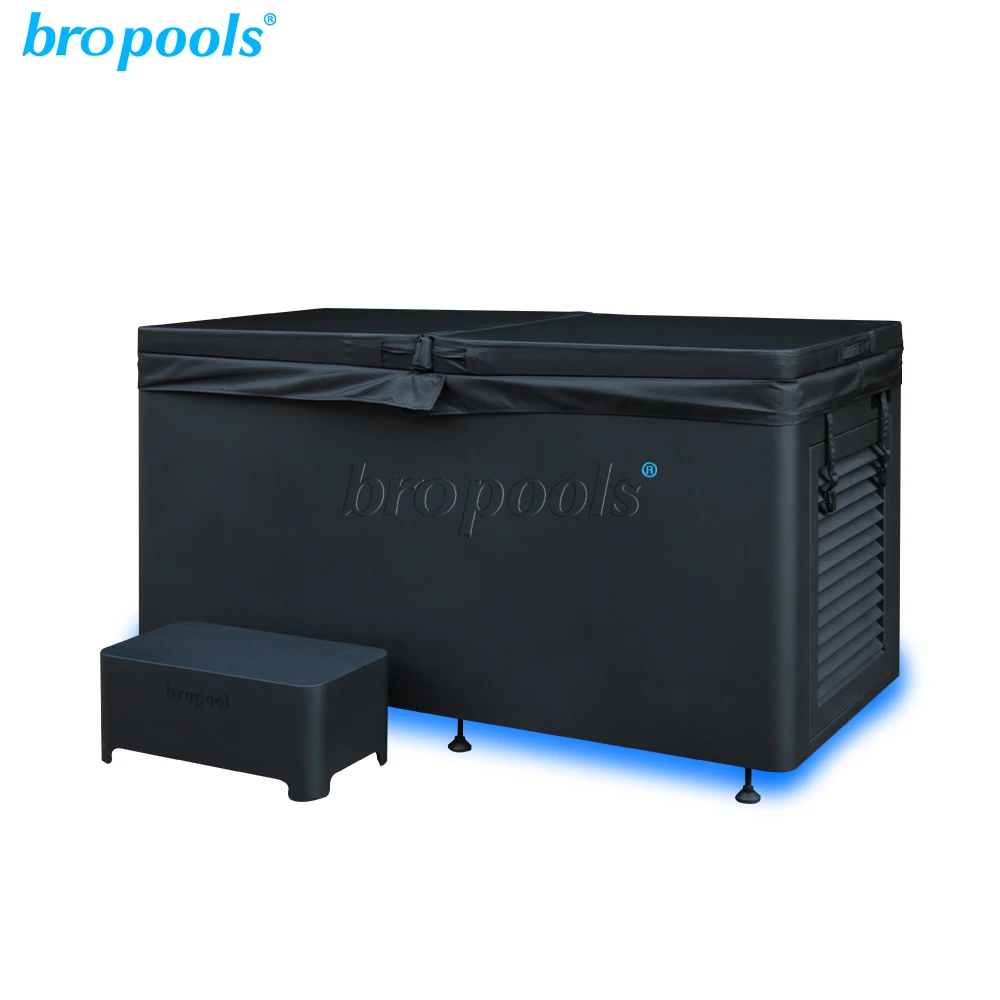 Bropool Smart Wi-Fi Control Modern 304 Outdoor Spa Tub New Athletes Whirlpool Cold Plunge Pool Portable Ice Bath with Chiller