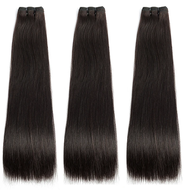 Unprocessed Vietnam Virgin Cuticle Intact Hair Bundle Vendors Bulk Double Drawn Weft Raw Indian Temple Human Hair Extensions