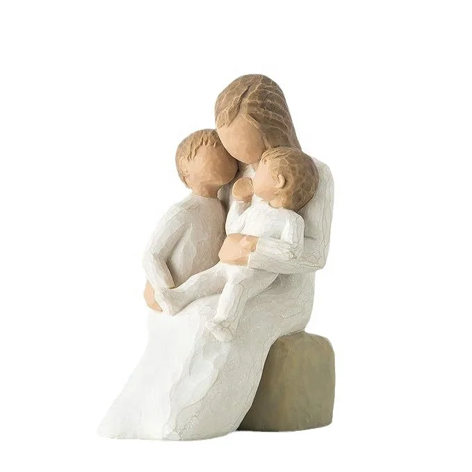 Best Selling Items Abstract Mother and Children Sculpture Garden Statue Ornament