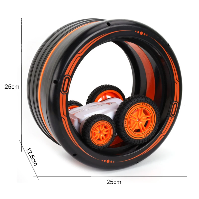 ZIGOTECH 1台の車2台のプレイモード2.4Gスタントカー両面ロール