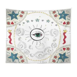 Психоделический гобелен «глаза Бога», Настенный декор, искусство, мистик, психоделическая мандала, Настенная подвеска