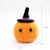 Purple and black wizard hat pumpkin