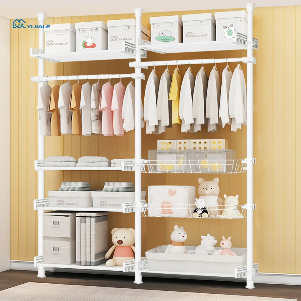 Easy Assemble Children Black White Wardrobe Closet Walldrope Wardrobe Bedroom Closet Wardrobe for Kids