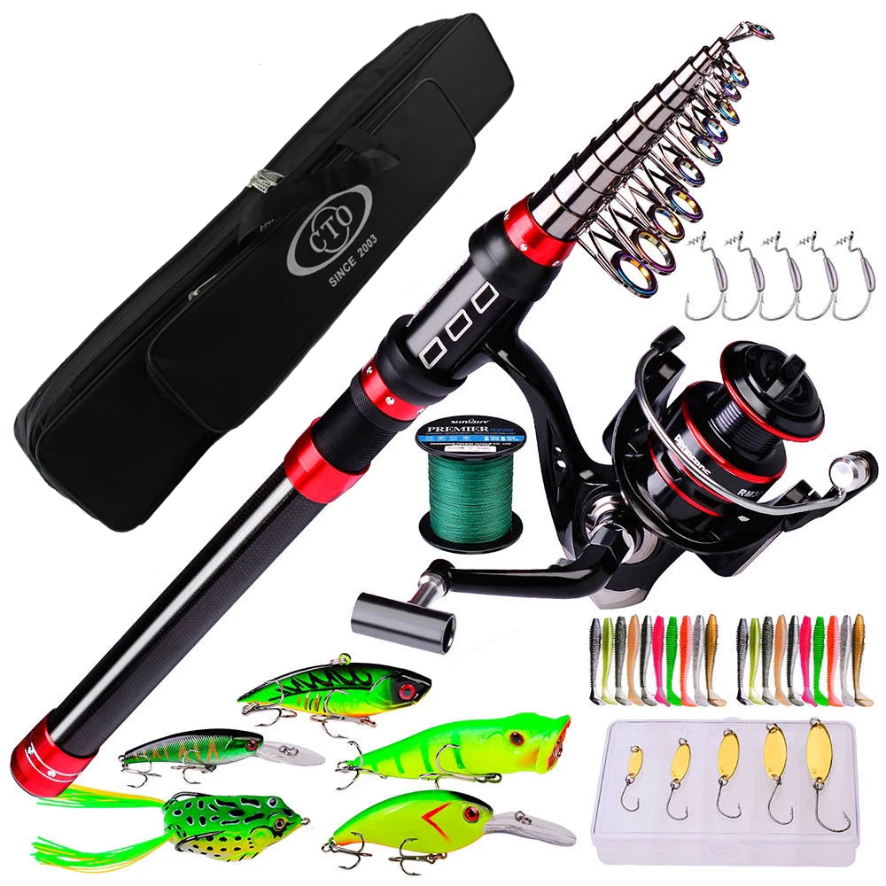 blackhawk ii telescopic fishing rods KastKing Casting/Spinning Rod Pro Tackle World piece feel for better casting accuracy Blackhawk II Telescopic Fishing Rods,