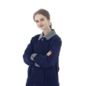 Wholesale Farmer Clothing Farm Black Breathable Anti-Static Cotton Workwear Coverall for Unisex