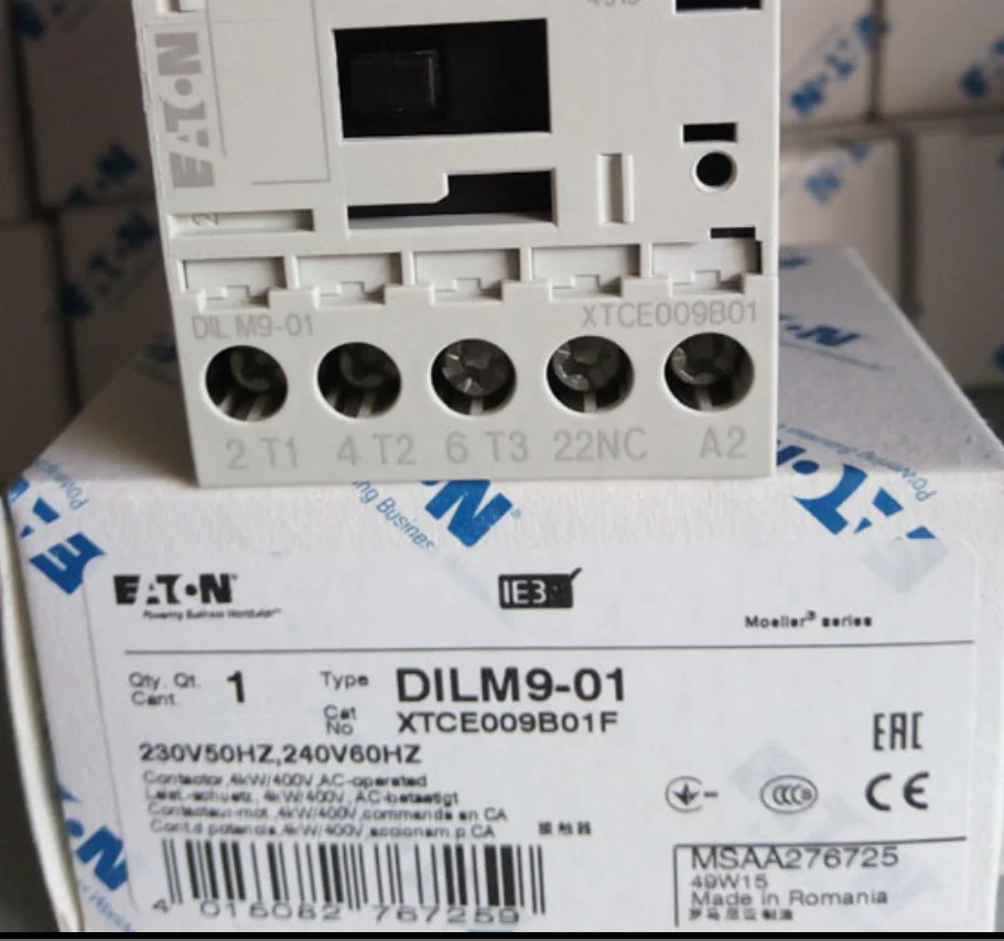 Контактор переменного тока серии DILM9-01(230V50Hz 240V60Hz) Контактор вспомогательный Соединительный модуль