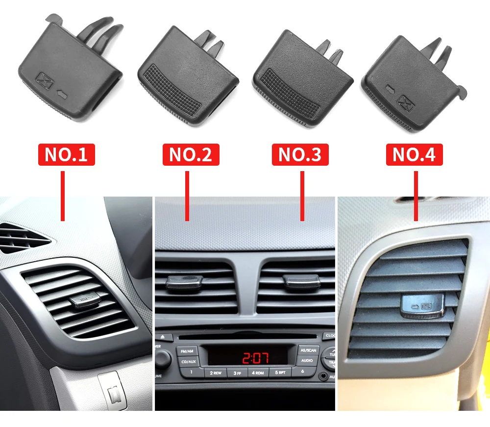 Car Air Conditioner Vent Interior Accessories Front Center Ac Vent
