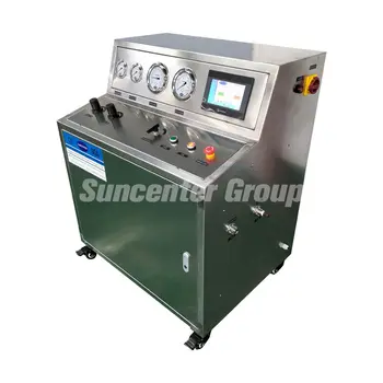 PLC Controlled High-pressure Pneumatic Oil-free Oxygen Hydrogen Booster System