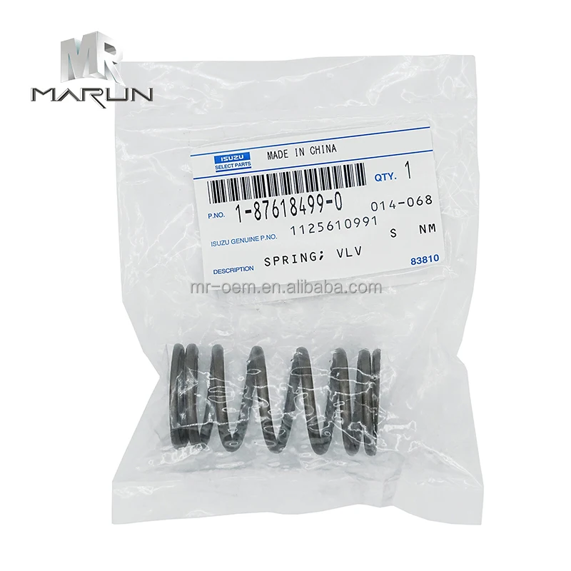 1-87618499-0 High Quality Valve Spring 4BG1 6BG1 for Excavator ZX120 Construction Machinery