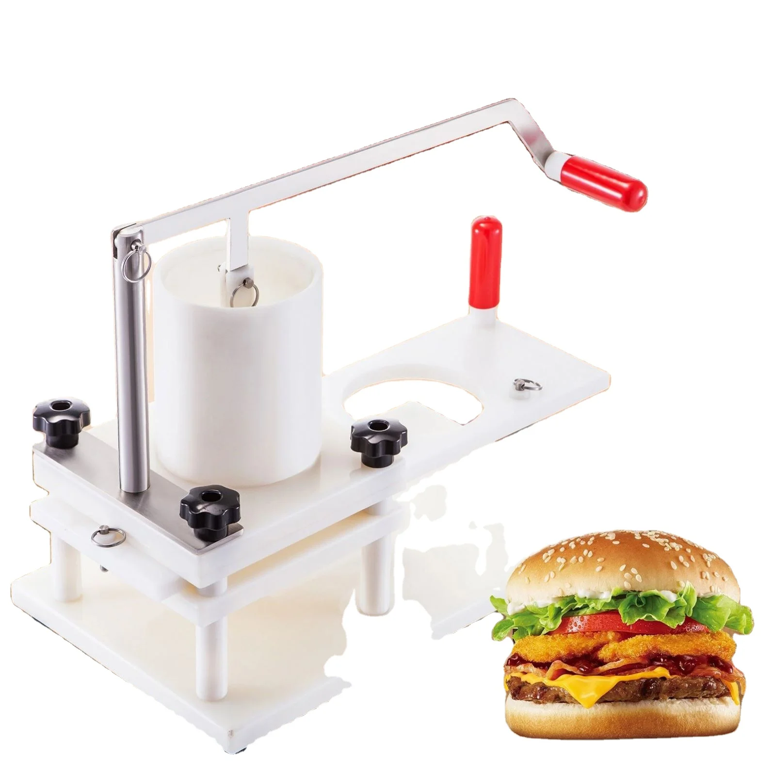 TEBAK Burger Machine Factory Outlet Industry Hamburger Cutlet Machine for Making Hamburger Making Machine