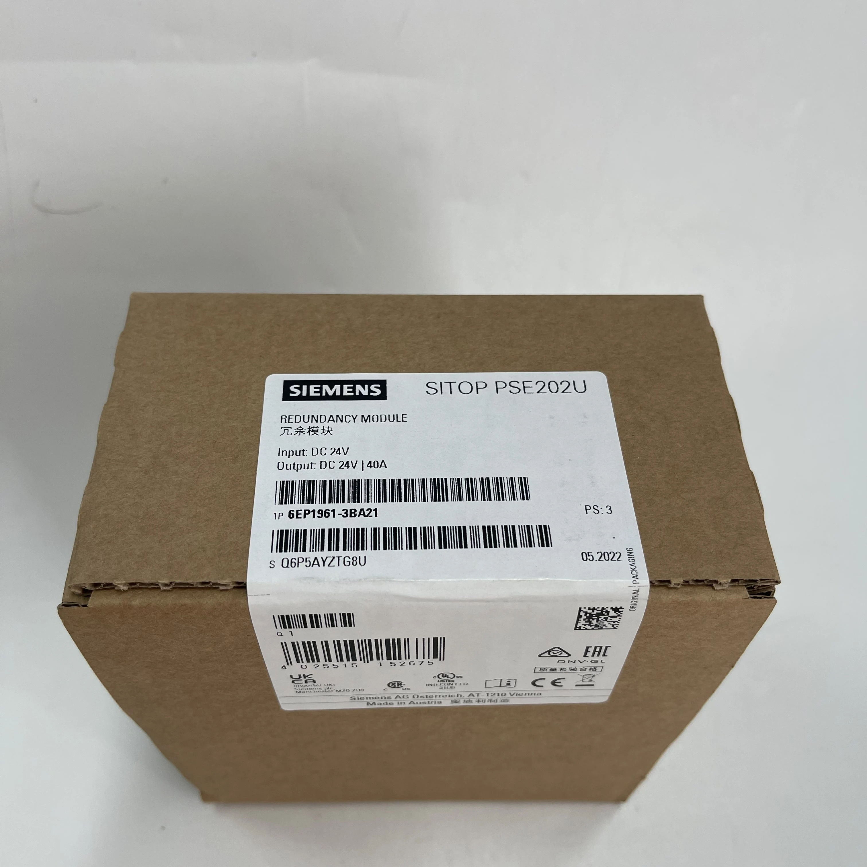 Siemens Redundancy Module 6EP1961-3BA21 Siemens Redundancy Module 6EP1961-3BA21