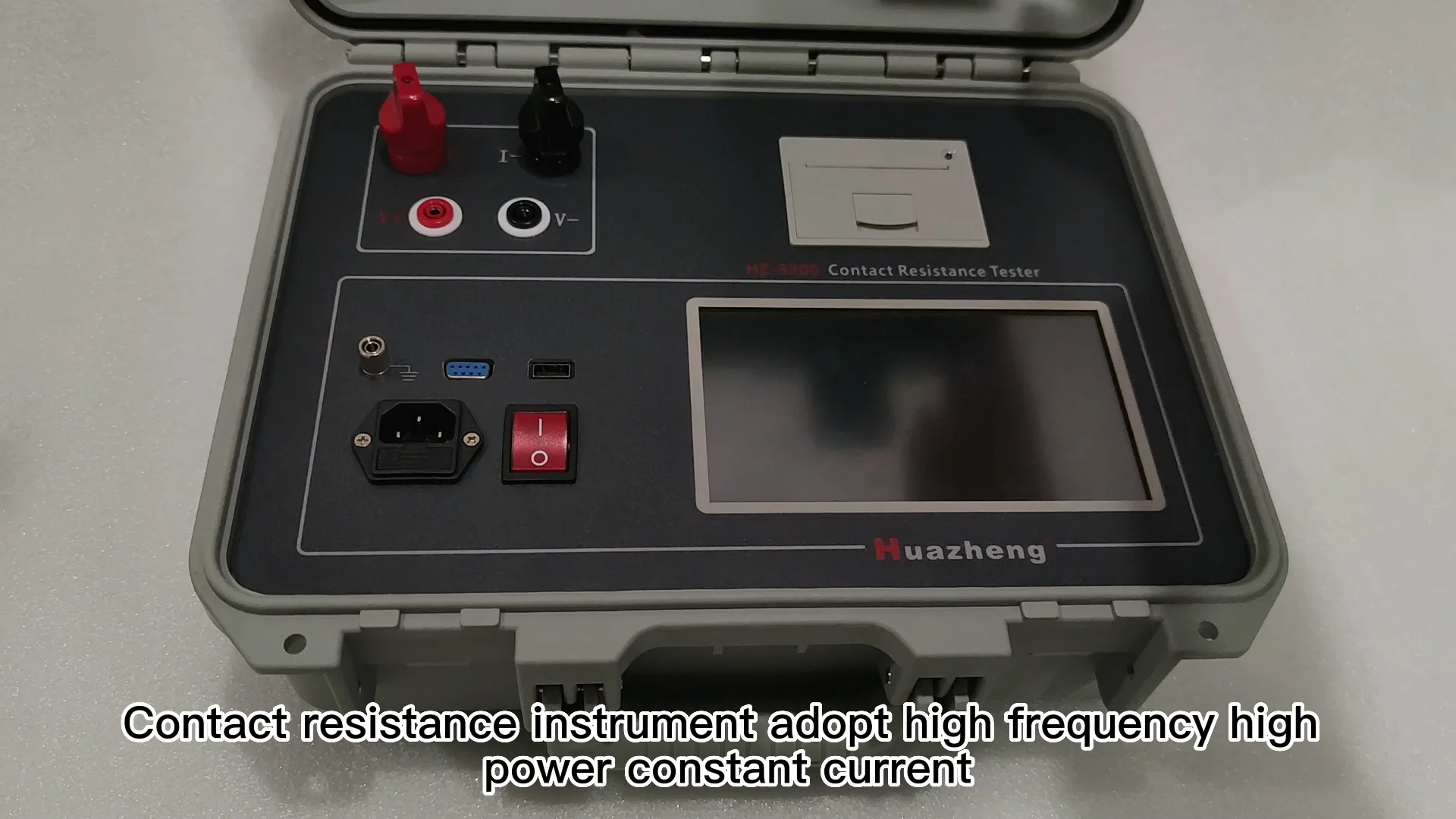 Huazheng Manufacturing Low Resistance Tester Microohm Meter Portable 100a 200a Contact