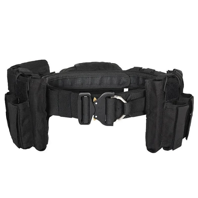 Multi-functional Adjustable Outdoor Black Hunting Tactics Duty Security Belt Premium Equipment Camo Tactic Waist Belt