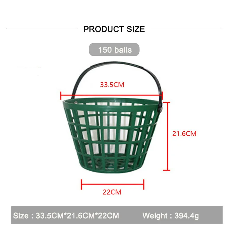 Golf Training Aids Range Item Golf Ball Holder Basket Metal Handle Iron