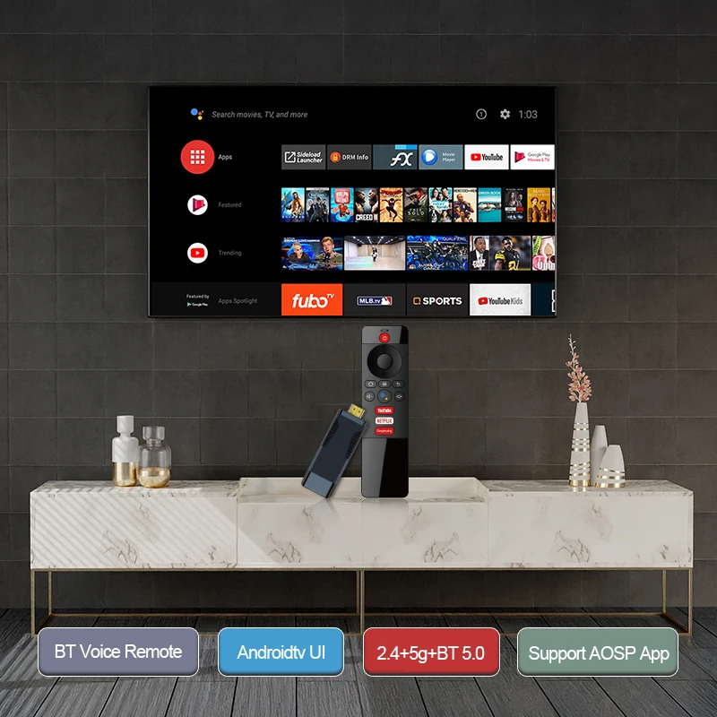 2023 New Arrival S96 Firestick 4k Android 10 Allwinner H313 2gb Ram 16gb Rom Media Player S96 Tv Stick