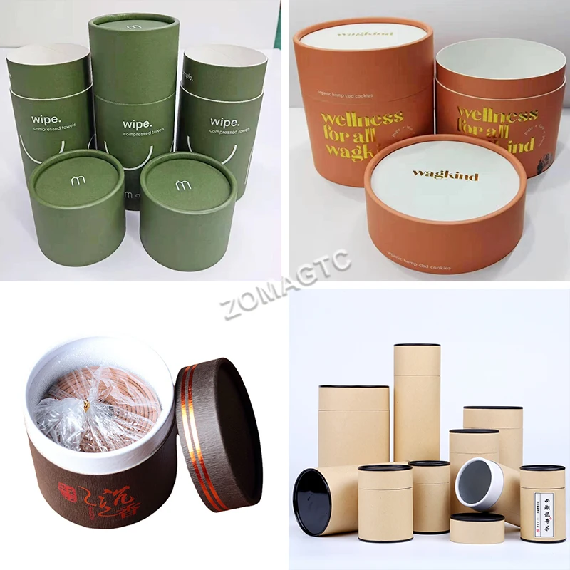 Automatic Paper Can Tube Curling Gluing Making Machine Round Paper Tube Edge Curling Can Making Machine