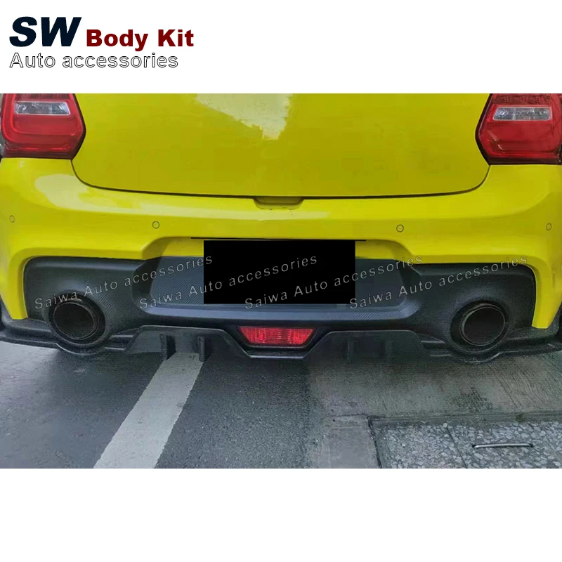 スイフトリアバンパーカーボンファイバー 高品質カーボンファイバーZC33Sリアディフューザー スズキスイフトリア