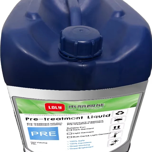 China Factory wholesale 25L barrel DTG printing pre-treatment liquid for garment/T-shirt DTG pre-printing treatment