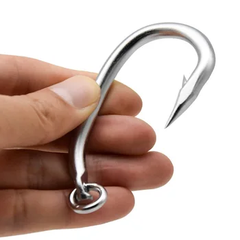 Luengo 30 Pezzi Amo Da Pesca Cerchio Per Tonno Acciaio Inox – Modello 39960, Grandone Per Acqua Salata