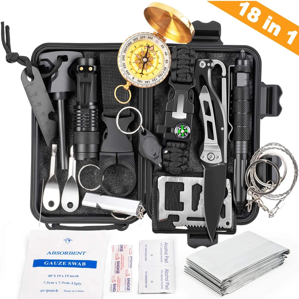 60 In Emergency Survival Kits Portable Outdoor Professional, 50% OFF