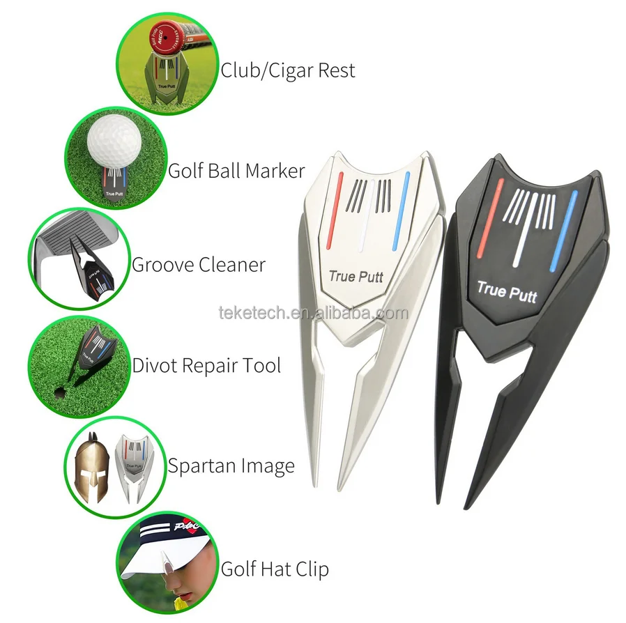ゴルフアクセサリーディボット修理ツールスイッチブレード刻印ボールマーカーゴルフピッチフォークポップアップボタン折りたたみ式カスタムディボット
