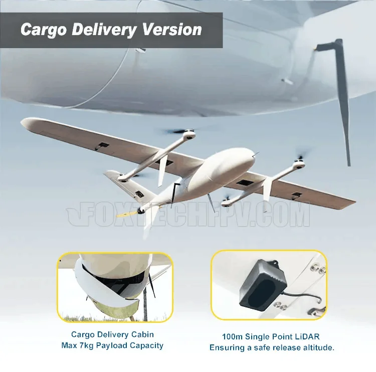 Foxtech Ayk350 Long Range 510kg Heavy Payload Fixed Wing Load Cargo