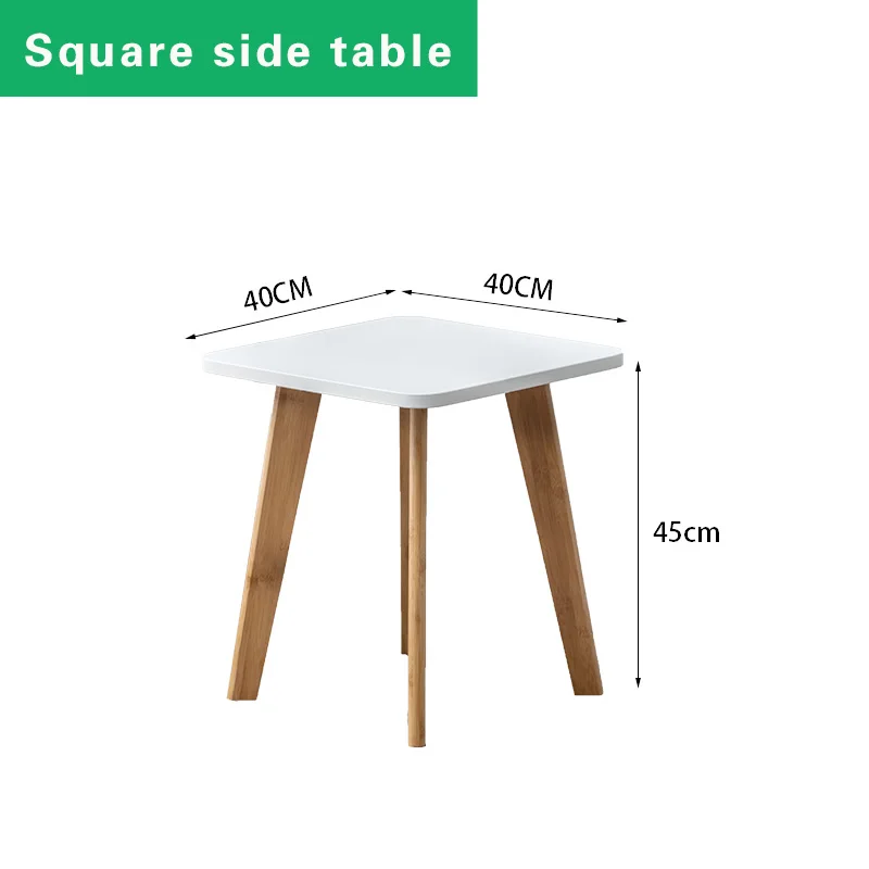 Wholesale Eco-Friendly Bamboo Square Side Mini Coffee Table Four Legs Coffee Table Table For Magazines