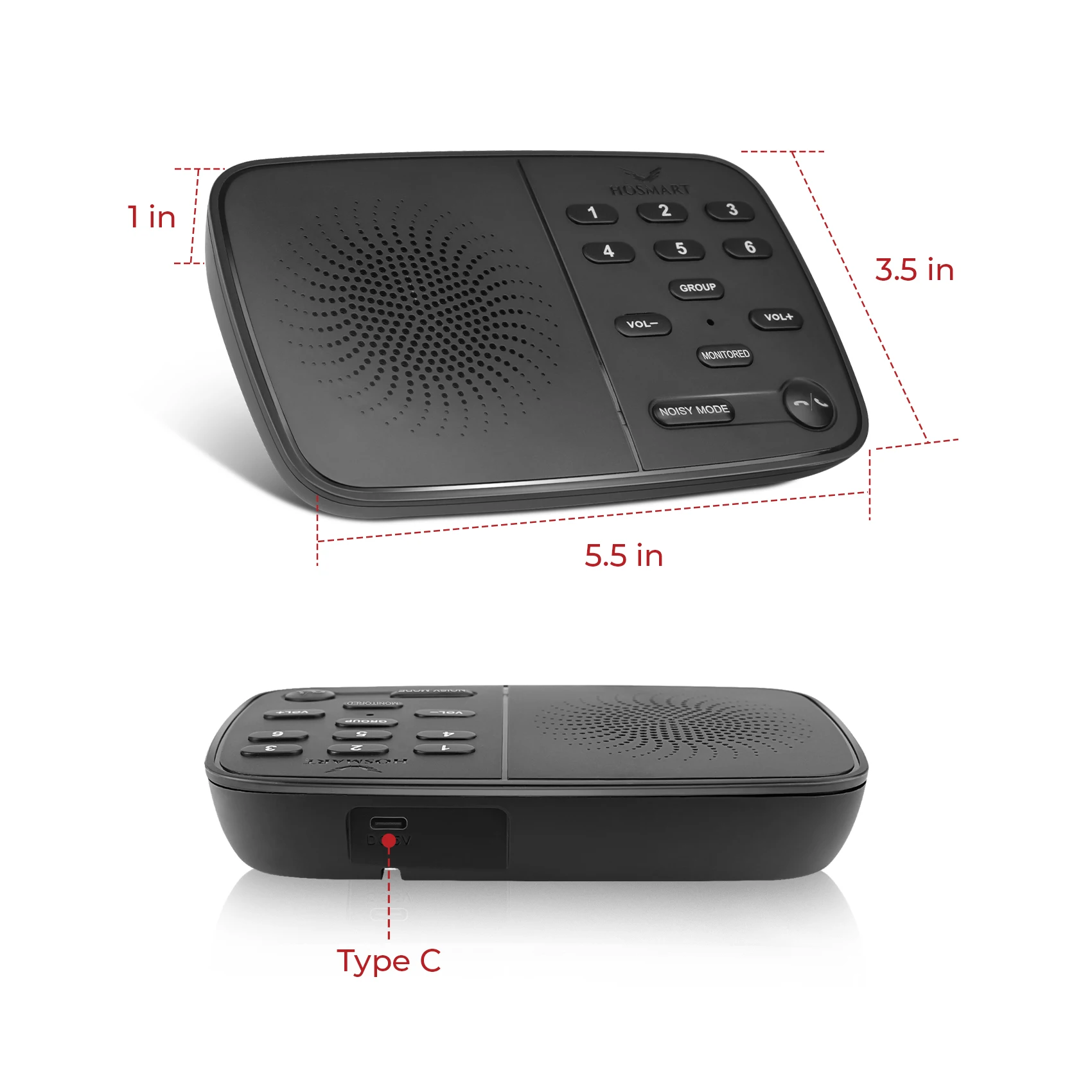 Hosmart Long Range Full Duplex Wireless Intercom System Two Way Office ...