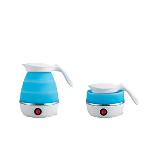 Travel Kettle Portable Silicone Kettle Mini Collapsible Silicone Car Electric Kettle Convenient Foldable for Outdoor Travellers