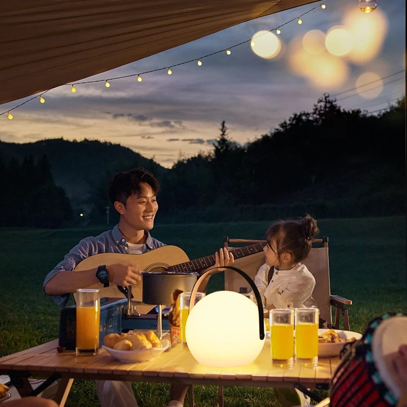Custom Smart Bluetooth Wifi Tuya App Controlled LED Table Lamp Ball Shaped Magic Color Changing Personalized Mood Night Light